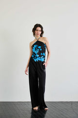  FLUTTER HALTERNECK / BLUE