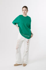 DAMAGED JEANS_WHITE