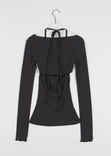 DOT SLEEVELESS BOLERO