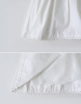 Ribbon Strap Lace Flare Mini Skirt (2color)