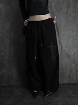 cross square stud pants (2color)