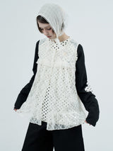 lace ruffle flare shirts