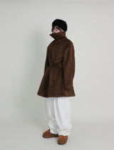 バルマカンシングルアルパカハーフコート (Wool Coat/Winter Coat)