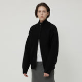 フルニットジップアップ BLACK