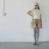 Beige Big Pocket Short