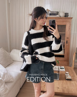 [MADE] Moon stripe wool knitwear