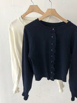Frill Short Cardigan