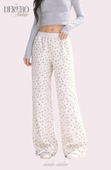 Floral Loose Hoodie Training Set (TOP)