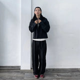 Bungee Hem Track Wide Trousers