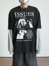 ISSUES Layered Over Long Sleeve T-Shirt 3C