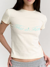 クロップドシグネチャーTシャツ