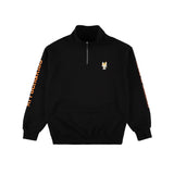 【HIGASHIYAMA ERISA 2-Piece Set】Half zip sweat tops - orange & ivory