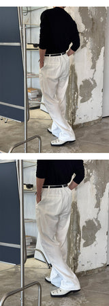 [S/S] Linen half banding pants(2color)
