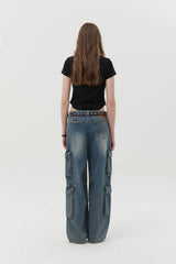MELTING CHERRY PRINTED CROP T-SHIRT - BLACK