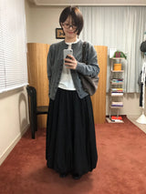ボタン ウール カーディガン