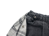 Check Skirt Bermuda Denim