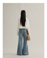 French Ruffle Cuff Romantic Blouse
