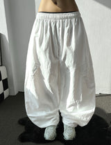 Grade Nylon Cargo Balloon Pants 4color