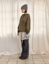 HAIRY KNIT BEANIE (GRAY)