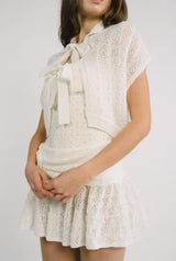 Ribbon cape cardigan