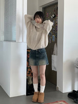 ツイストニットジップアップ(1color)