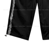 Ruffy Lace Track Nylon Pants