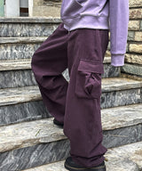 LOW-RISE SIDE POCKET PANTS