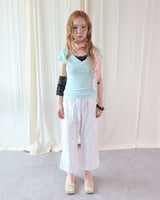SOFT RIB V-NECK TEE