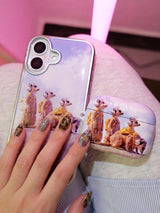 Furry Friends airpods case_Meerkat