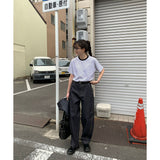 スローアンストライプTシャツ