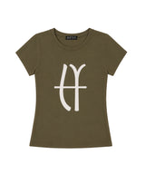 LYEX2 Graphic logo tee - khaki