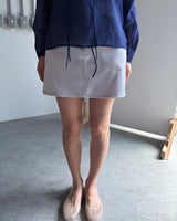 satin mini skirt