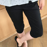Clean Span Slim Fit Biker Capri Pants 1 Color / Knee-Length & 7-Length