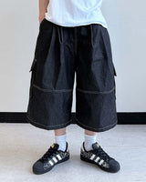 Circular Belt Stitch Cargo Bermuda