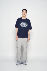 25SS ADLV UNIVERSE LOGO SHORT SLEEVE T-SHIRT DARK NAVY