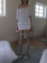 OFF SHOULDER HALF TOP OPS (3color)