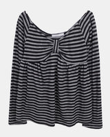 ブリボーダーシャーリング長袖Tシャツ