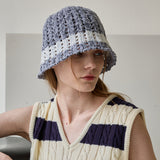 Cotton Candy Bucket Hat (Dark Blue)