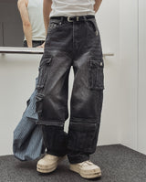 Mount multi cargo denim pants