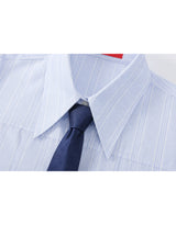 [PRE- FALL] Basic Stripe Oxford Tie Shirt Sky Blue