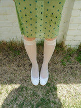 wave ribbon flat shoes