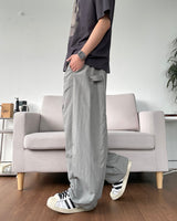 Side Snap Nylon Balloon Pants