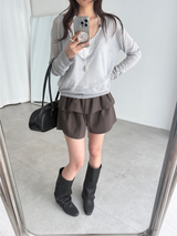 フォルディングショートパンツ (2color)