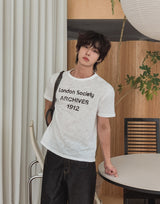 Saier Vintage Lettering Short Sleeve T-shirt