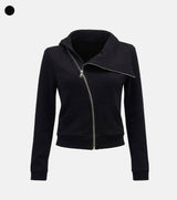 Diagonal Flow Zip-up