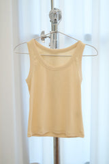 Basic Ribbed Sleeveless (Yellow)