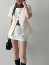 Basic Cotton Layered Skirt Pants