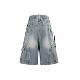 Kyle Ring Pocket Denim Bermuda Pants
