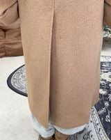 Aren Wool Raglan Belted Long Coat