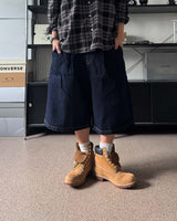 PD ハンドルエンブロイダリーバミューダコットンパンツ